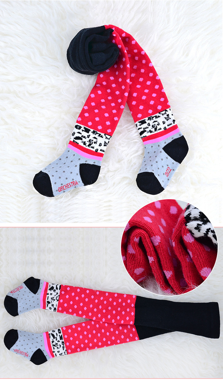 春秋冬款纯棉保暖儿童宝宝连裤袜 加档厚婴儿打底裤袜子 外贸原单