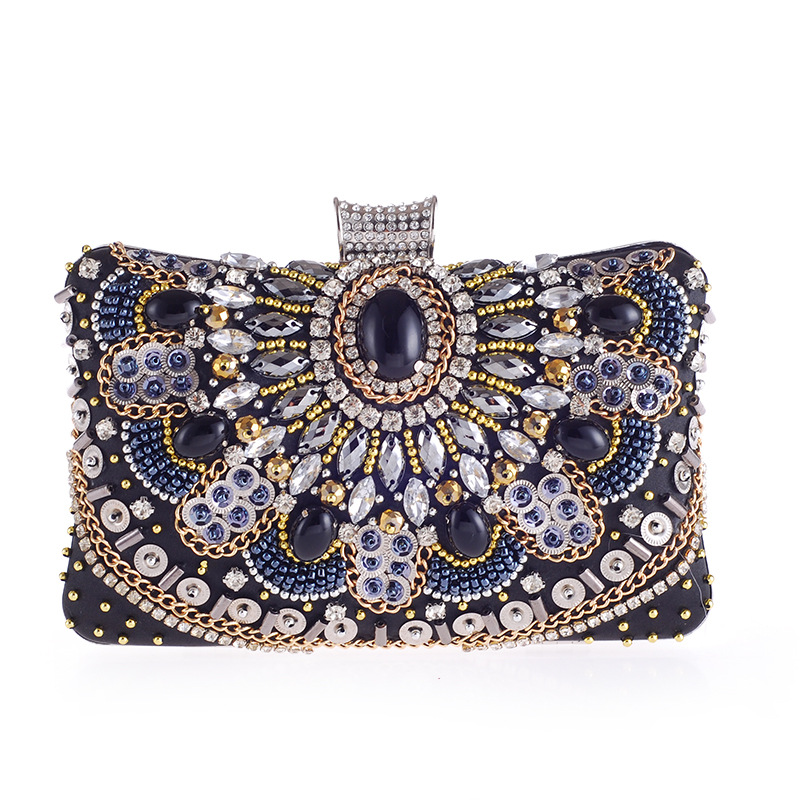 Women's Bag Handmade Beaded Clutch Bag Diamond Hand Grasping Evening Bag Evening Bag display picture 14