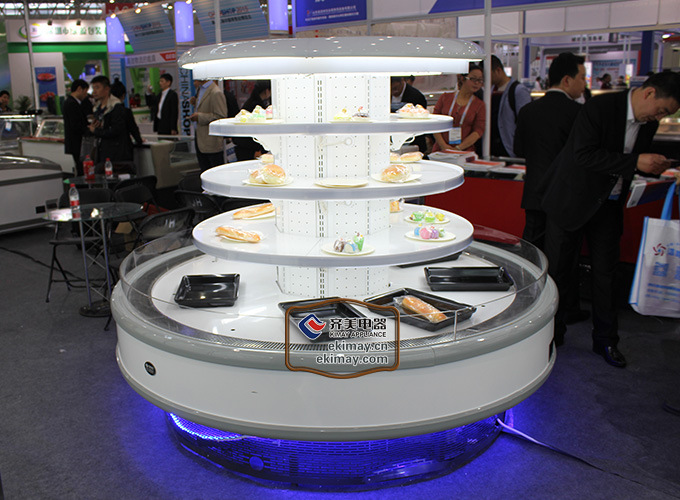 齐美电器风幕柜 水果超市风幕柜 圆形环岛柜16HD