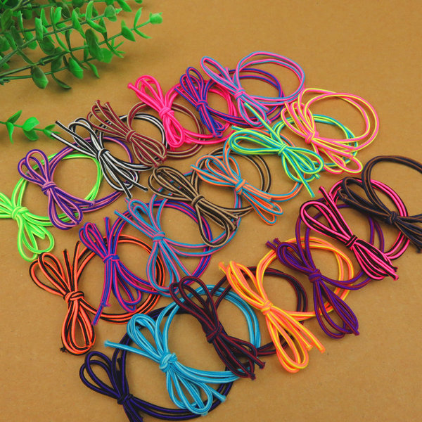elastic black hairgrip with bow