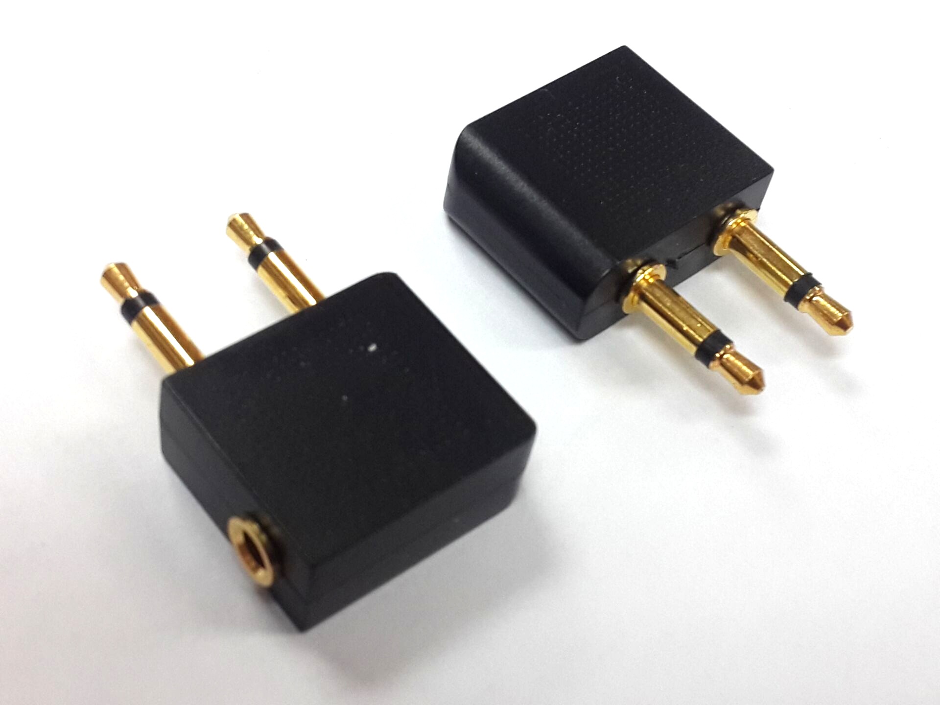 镀金3.5飞机插/3.5情侣插头/3.5一母两公转接头/3.5音频转接头