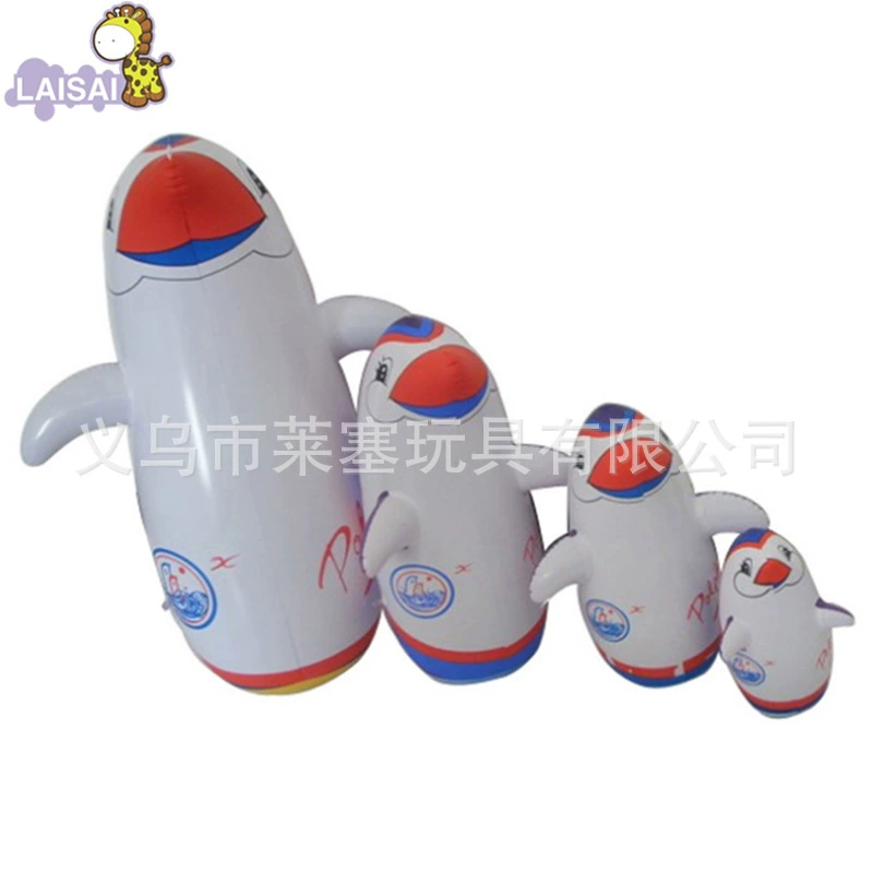 Надувная кукла-робик, игрушка, пингвин, 22см, 70см