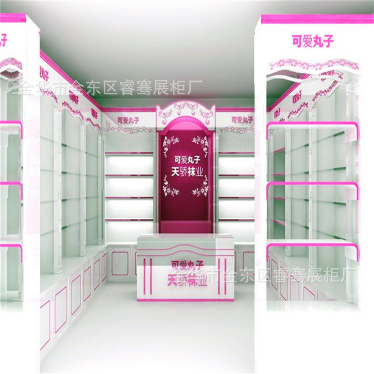 Jinhua Xiaoshun Town Children's Clothing Display Cabinet Scented Tea Display Cabinet Wood Grain Glasses Cabinet Cigarette Cabinet Manufacturer Customization