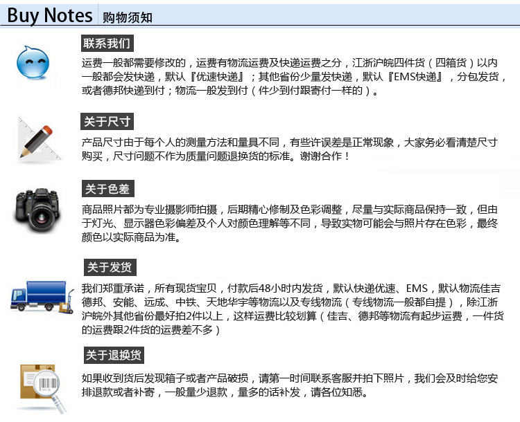 购物须知