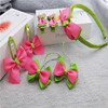 Children's set, hair accessory, hairgrip with bow, headband, bow tie, hairpins, wholesale