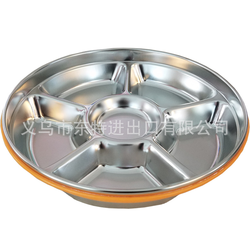 Stainless steel transparent lid children's fast food plate, anti-odor cross-contamination, multi-purpose sealed fast food box, kindergarten tableware detail image 6