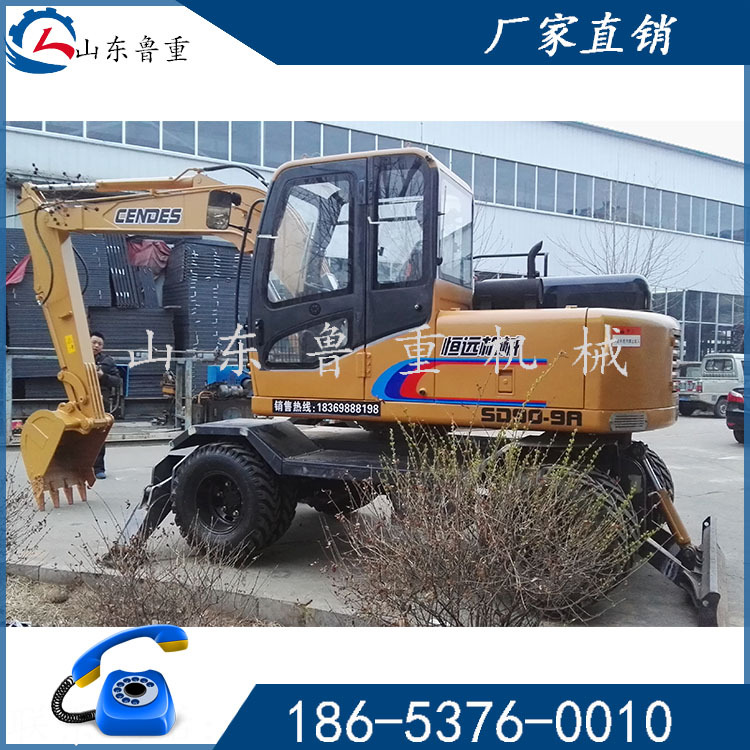 起重挖掘机 轮式挖掘机 农村改造 工地施工挖掘机