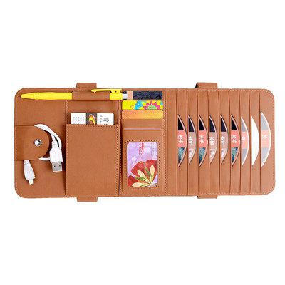 汽车cd夹遮阳板车载cd包汽车遮阳板套收纳包碟片套夹碟片包光盘套|ru