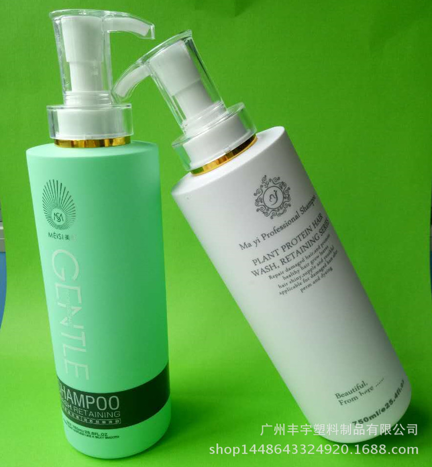 PE塑料毛绒瓶，800ML圆柱瓶，洗护瓶