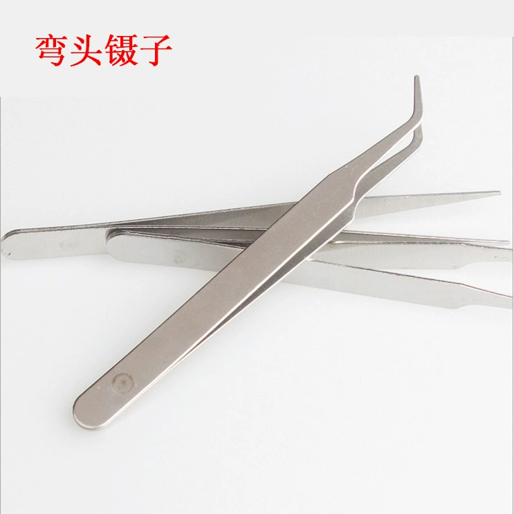 Пинцет из нержавеющей стали 0,8 мм прямой локоть DIY инструмент Пинцет для мяса