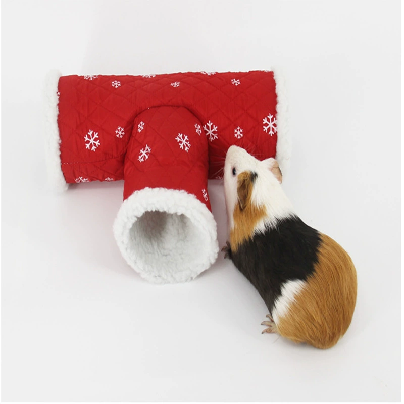 Микро товары для домашних животных фабрика хлопок трехсторонний Ежик небольшой туннель Т-образная дорога сокровище игрушки для домашних животных Шиншилла Хомяк теплый трехсторонний