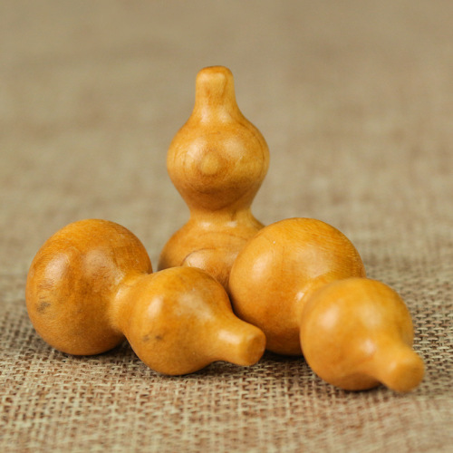 Tao Wood Gourd DIY Disassembled Solid Wood Six Character True Word Small Gourd Engraved Craft Supply Accessories Large Wholesale