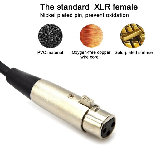 Factory Direct Sales USB to XLR Canon Cable, Canon to USB Audio Cable, Microphone Connection Cable, Recording Cable