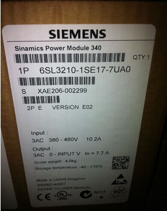 6SL3210-1SE17-7UA0/6SL3210-1SE17-7UA0������S120��Ƶ��3KW