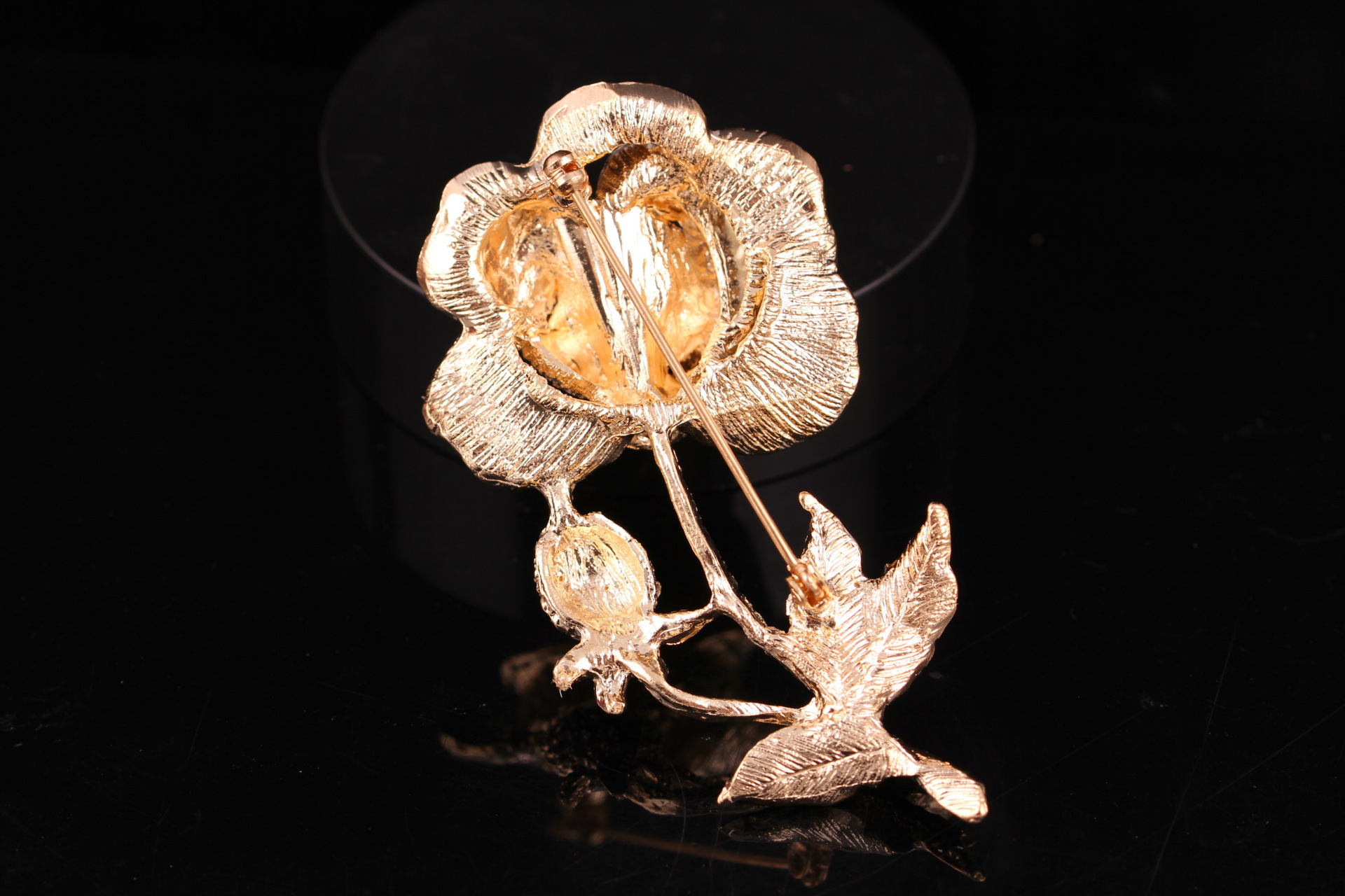 Broche en strass et perles de grande taille, style rétro coréen, boucle de corsage, accessoires pour femmes_voghion.com