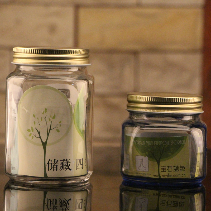 Xibi Glass Sealed Storage Jar for Four Seasons Jar Honey Jam Jar Tea Jar Maug Multi-functional Storage Bottle