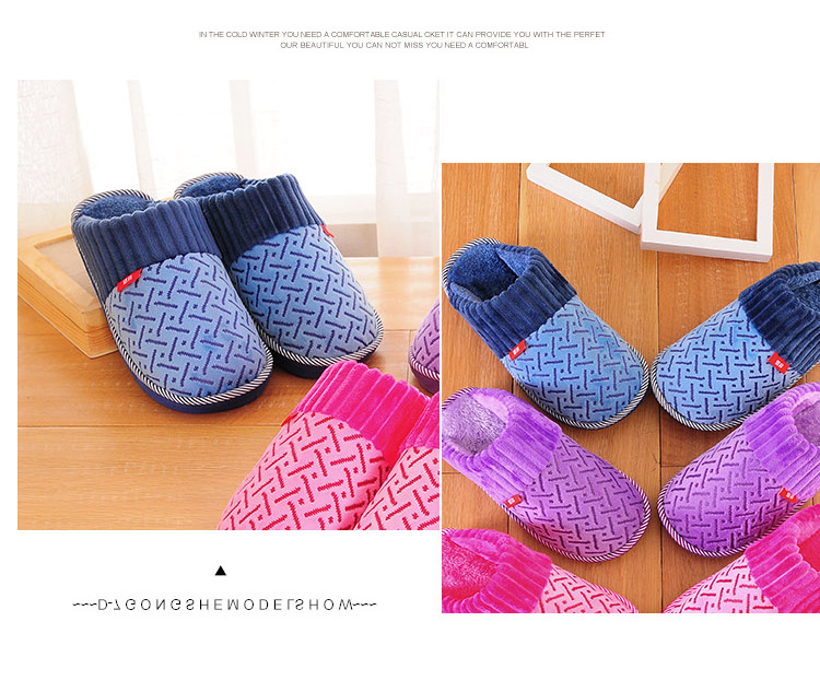 Pantoufles enfants en suède pour hiver - semelle coton - Ref 1004947 Image 44