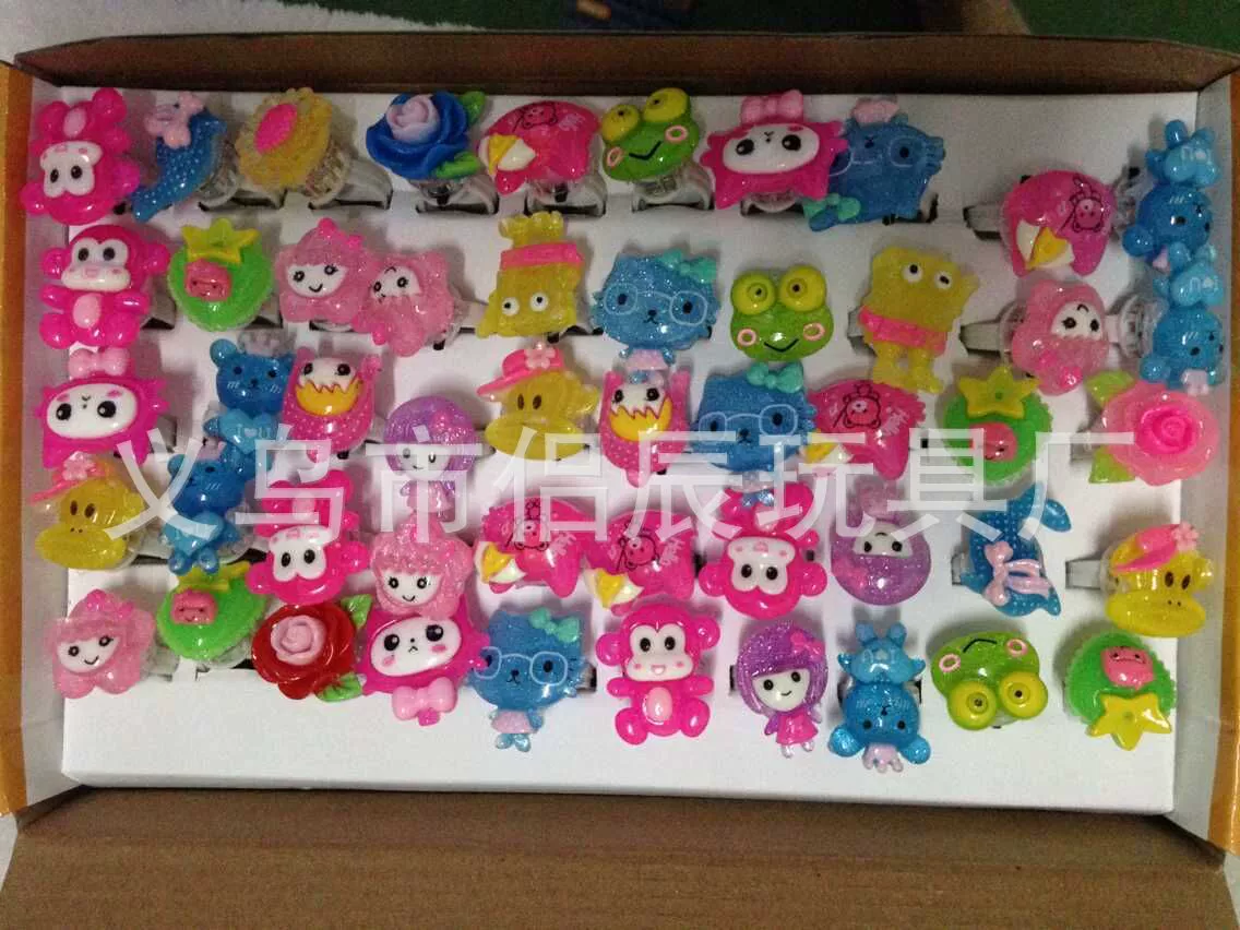 Детское acrylic кольцо из мягкой резины, мигание вечернее платье, игрушка