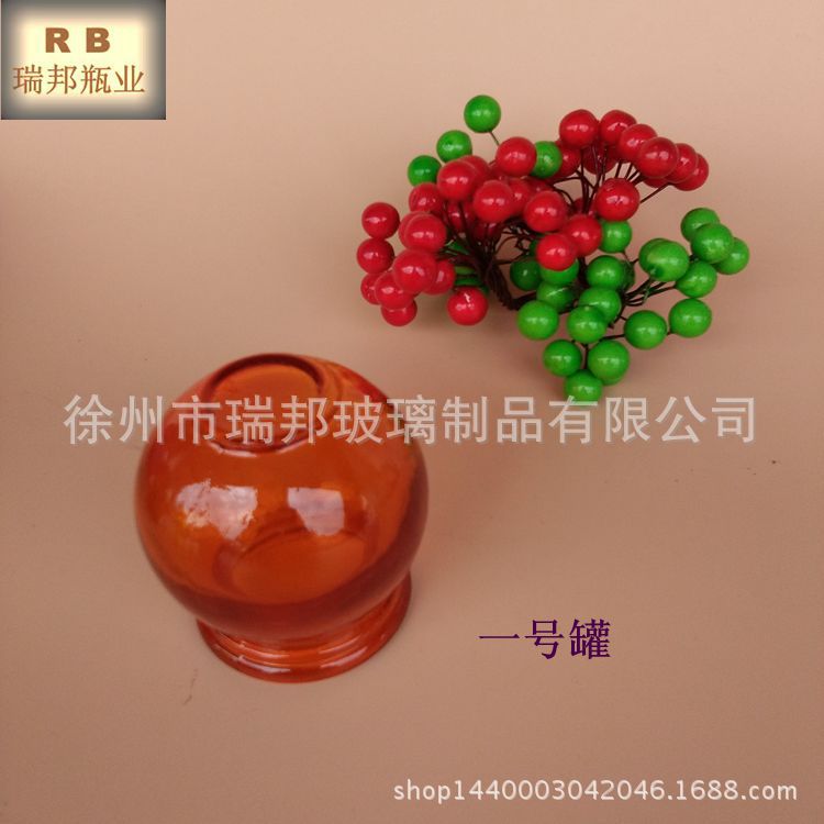 批发加厚彩色玻璃拔火罐家用玻璃拔罐玻璃罐批发储物大容量分装