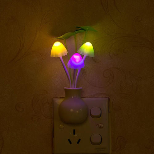 创意七彩小夜灯 阿凡达蘑菇灯光控LED小夜灯 新奇特礼品定制LOGO