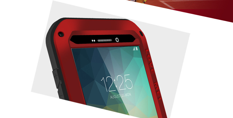 LOVE MEI Powerful Water Resistant Shockproof Aluminum Metal Heavy Duty Case Cover for Samsung Galaxy Note 5