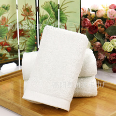 White Cotton Towel Face Towel Hotel Hotel Wholesale LOGO Gift Advertising Towel Pure Cotton