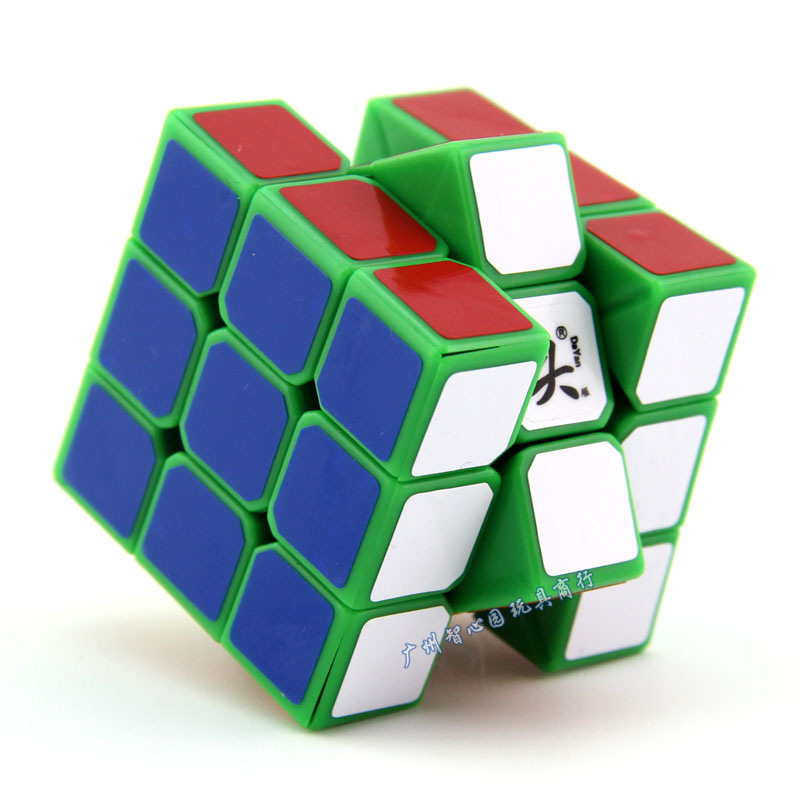 Wild goose 42mm small wings third-order Rubik's Cube green wild goose 5 generation wings third-order competition one-hand quick twist Rubik's Cube Wild goose 42mm small wings third-order Rubik's Cube green wild goose 5 generation wings third-order competition one-hand quick twist Rubik's Cube