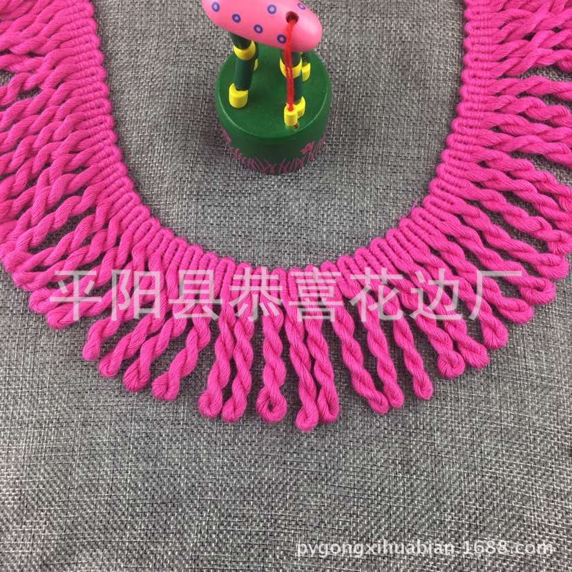 6公分纯棉流苏绳