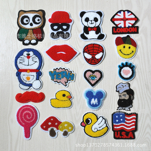Zumakoo 新款毛巾绣衣服贴diy衣服装饰贴刺绣卡通布贴手缝 价格 厂家 哪里买 我有货 B 5yoho Cn