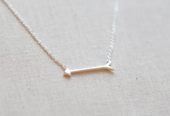 Eros Arrow Necklace Simple Fish Bone Alloy Pendant With Copper Chain Necklace Wholesale display picture 5