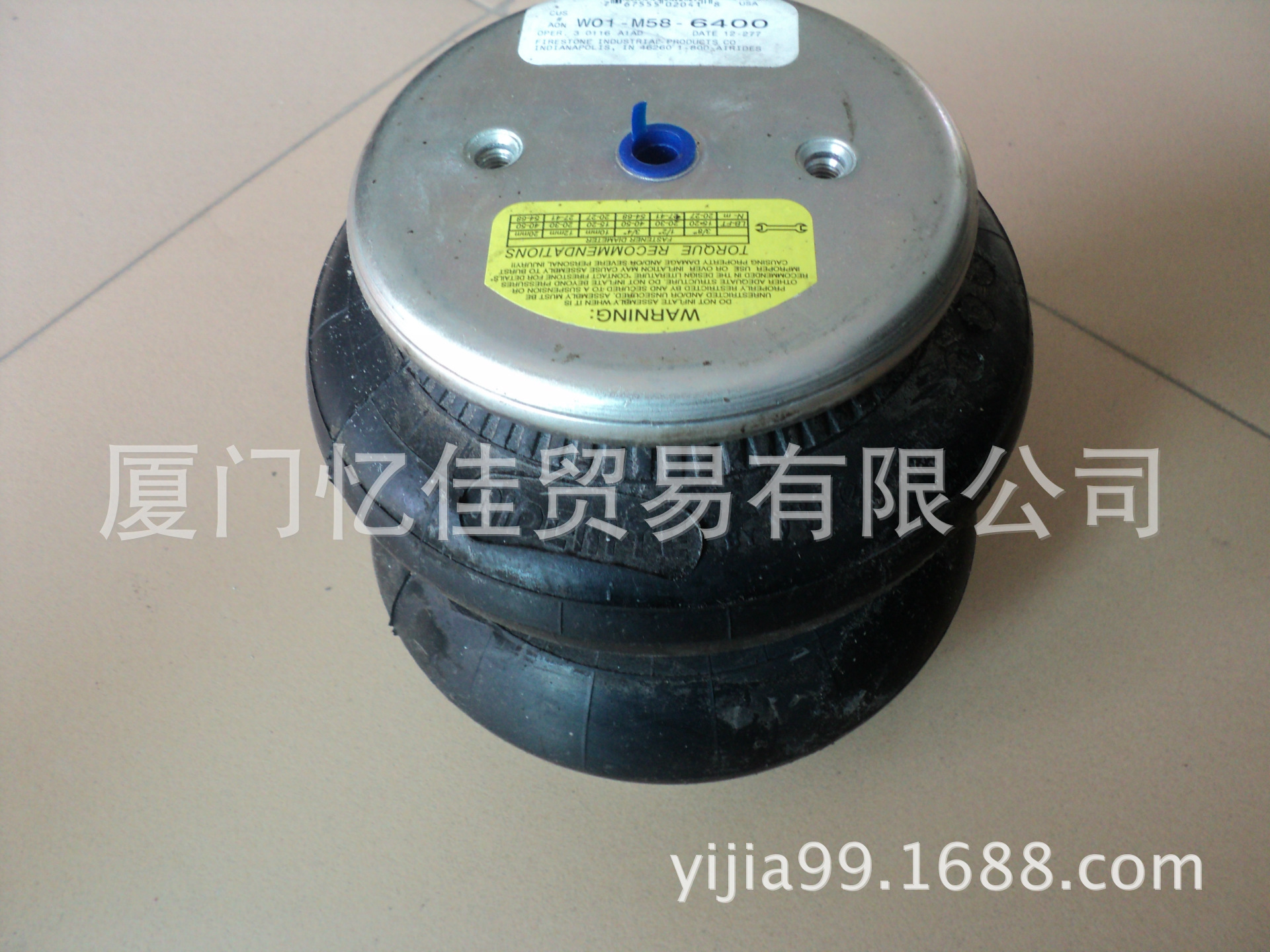 FIRESTONE空气弹簧 W01-006-9082 气囊 气动隔振器 气囊缓冲器