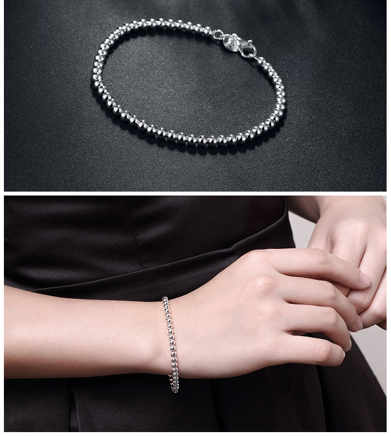 Fashion Geometric Cooperized silver Inlay Zircon Bracelets 1 Piece