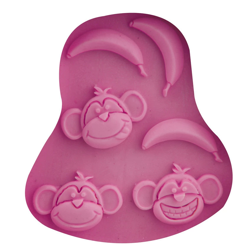 Silicone fondant, soap mold, wholesale, monkey, handmade