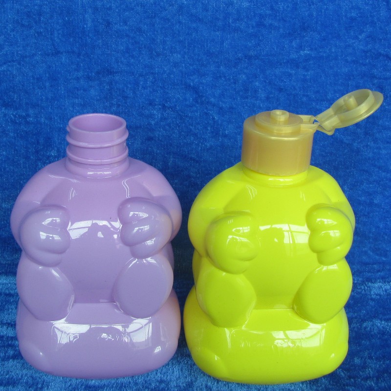 厂家供应300MLPET沐浴露瓶 PET卡通瓶 PET塑料瓶 300ML卡通瓶