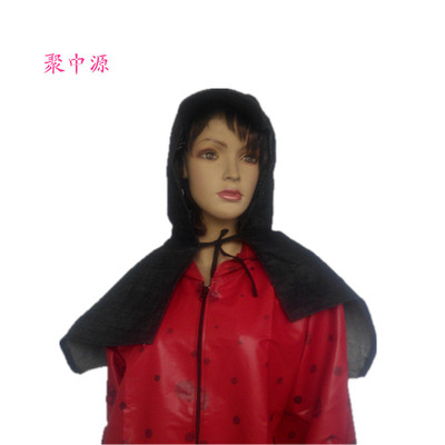 批发 单层加大系带防风帽 装卸工水泥厂防尘安全帽 劳保披肩帽|ms