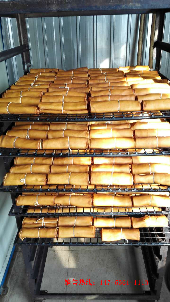 供应20分钟熏豆干机器 素鸡快速上色烟熏机 控制精准 上色快