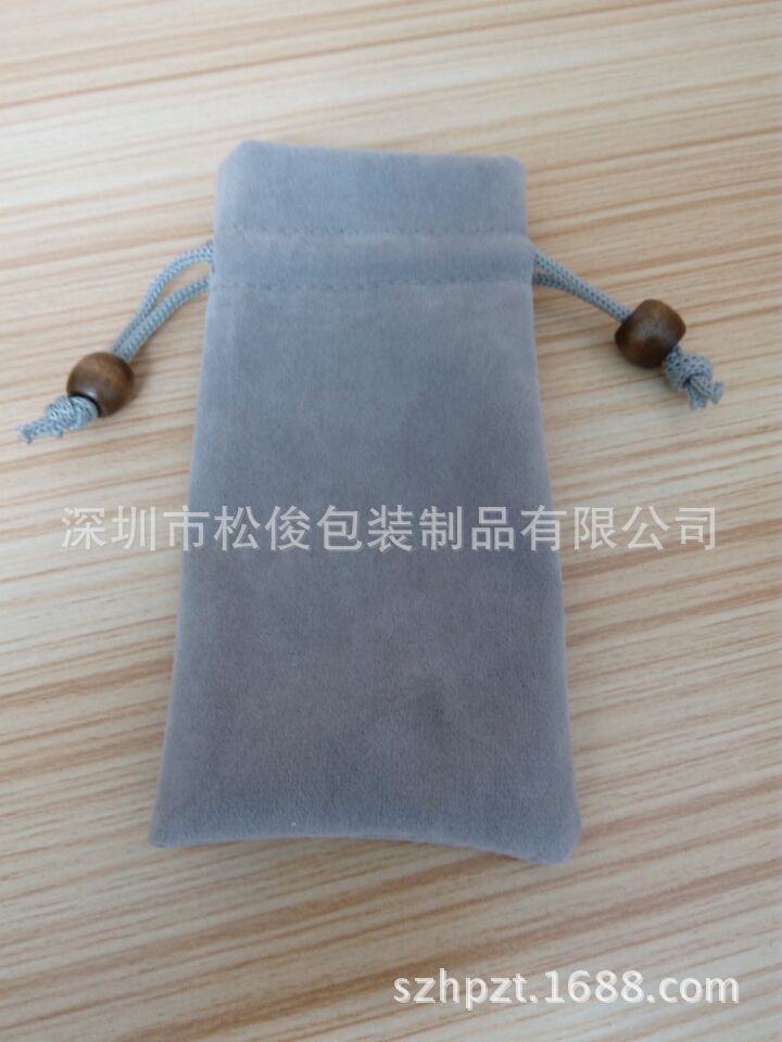 factory Direct selling Flannel bags Gray flannel bags Gift velvet bag Exquisite style Cheap