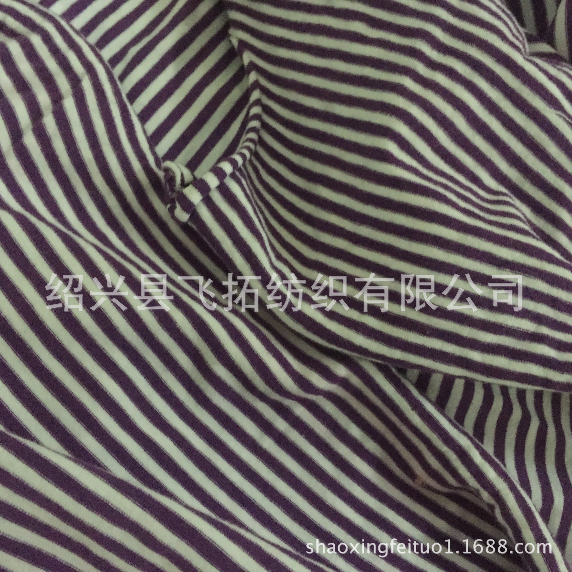 厂家直销针织CVC氨纶色织汗布 高档小循环汗布