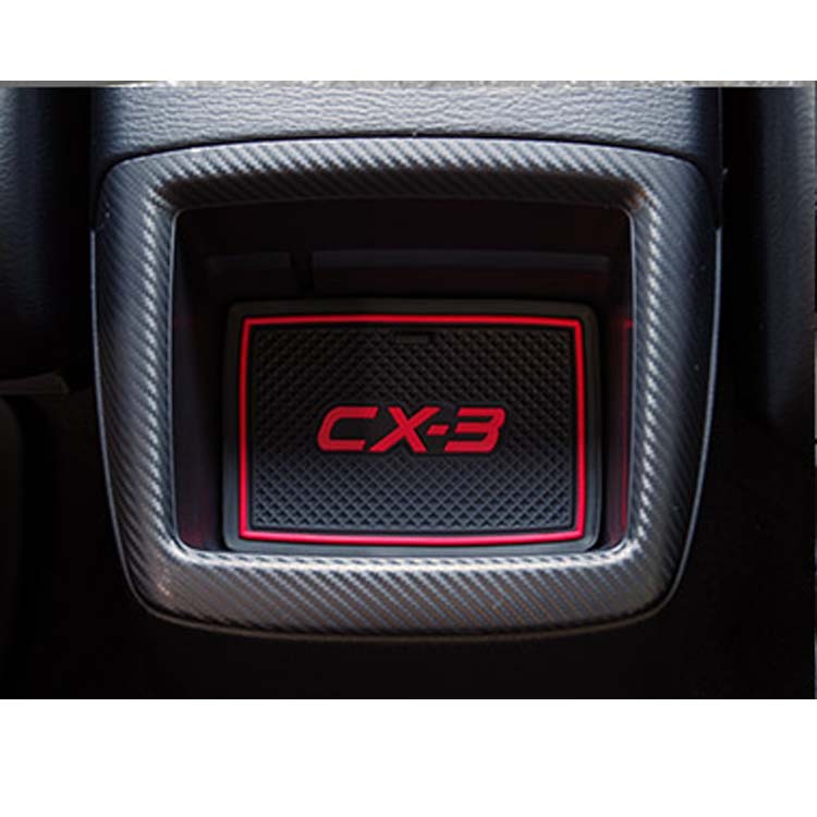 适用于马自达CX-3门槽垫 水杯垫 储物垫 CX-3汽车防滑垫Non-slip