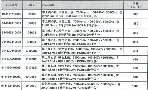 掌上离心机