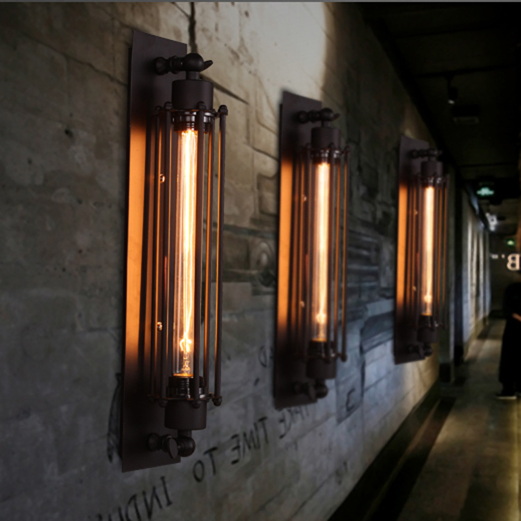 Антикварная лампа для растений в помещении, флейта, бра, ретро светильник для гостиной для коридора, в американском стиле