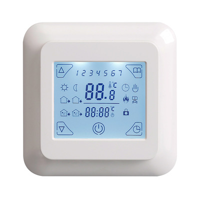 Floor heating liquid crystal intelligence thermostat touch screen programming 16A Electric heating thermostat Dedicated to warm