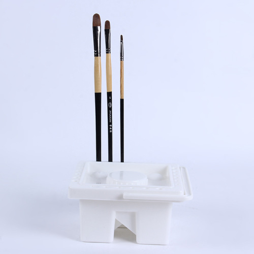 Portable bucket, multifunctional watercolor bucket, color bucket, color box, portable pen washer bucket (square)