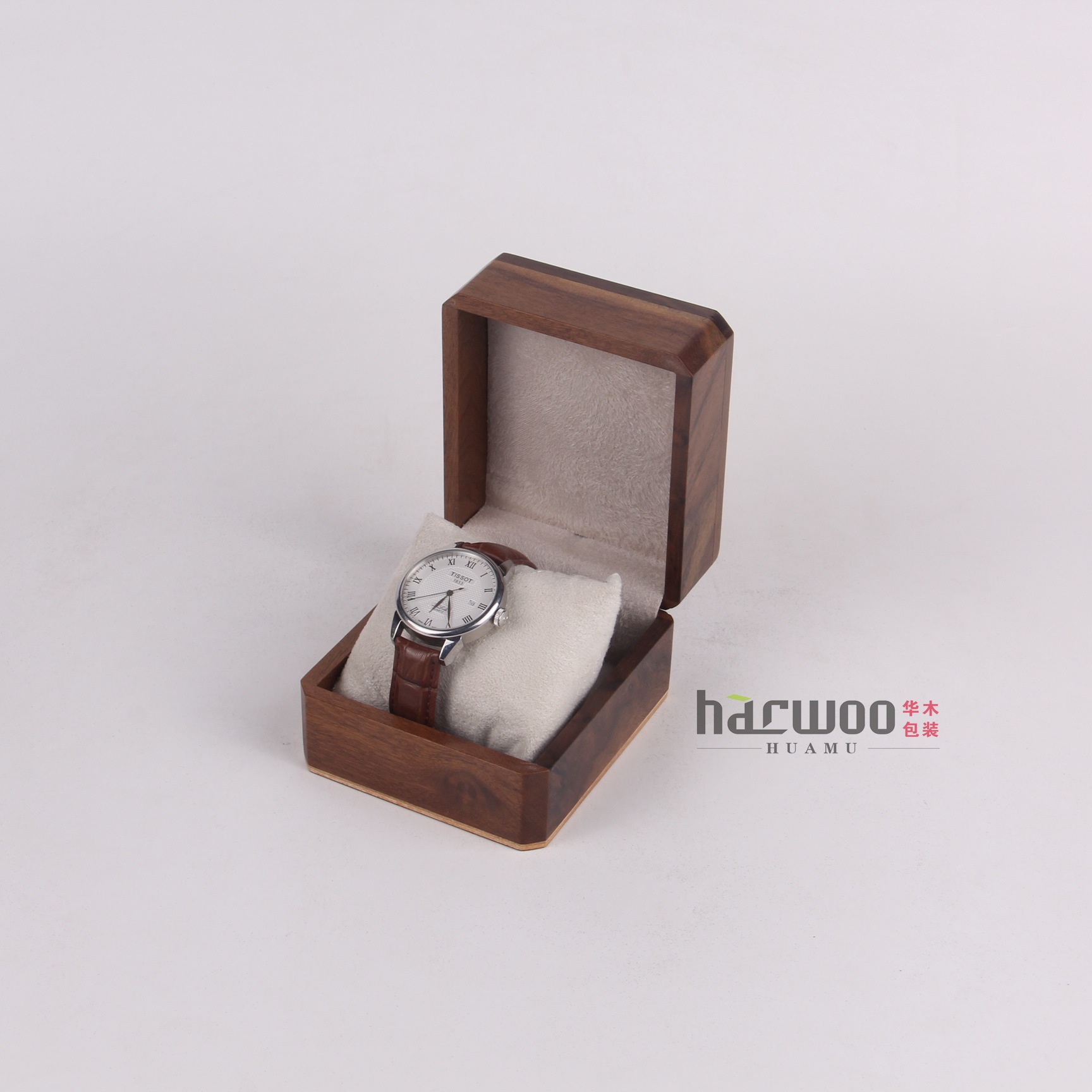 华木订做实木单位手表盒木质时尚简约手表包装盒木盒定制LOGO批发