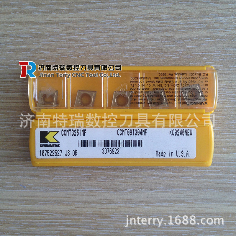 美国原装肯纳数控刀片CCMT120404-FP KCK20肯纳数控车刀片
