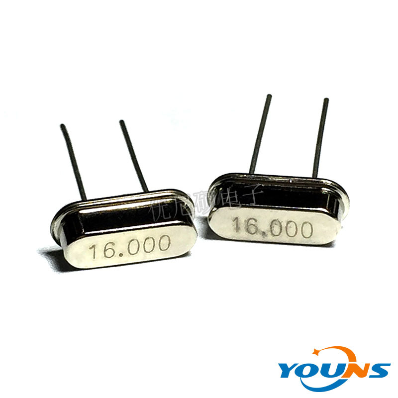 直插无源晶振 HC-49S 16.000MHZ 49S DIP-2 16M 2脚 16MHZ