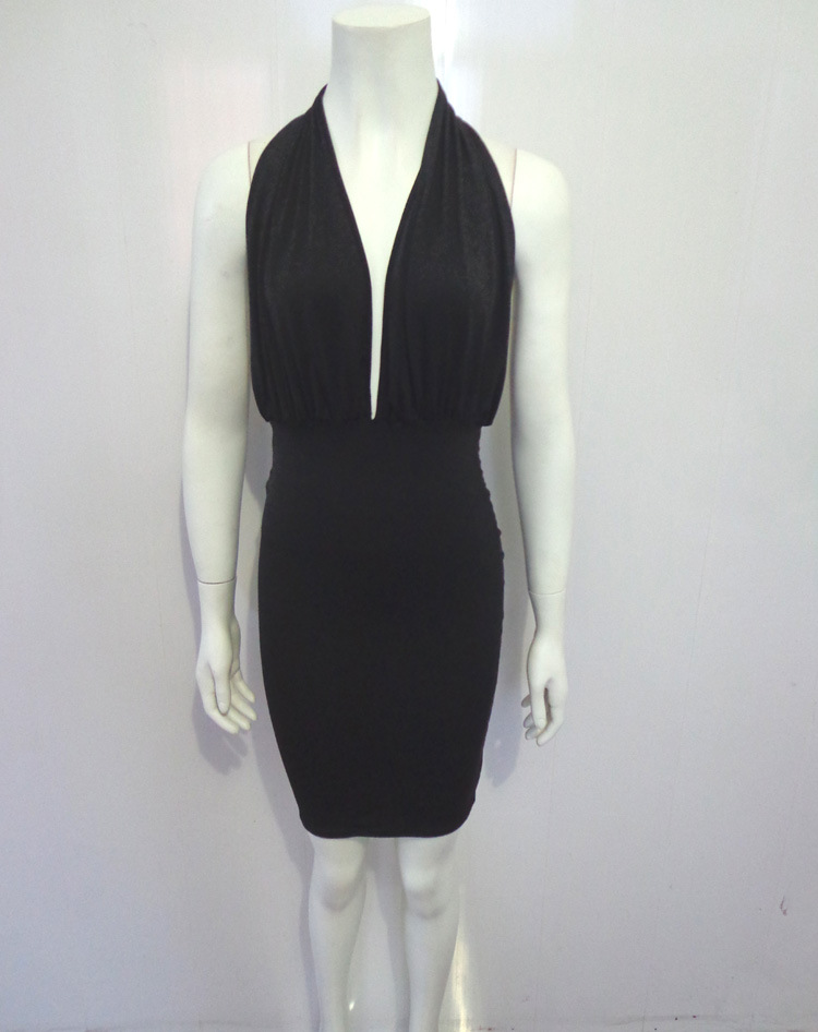 Fashionable Solid Color Dress