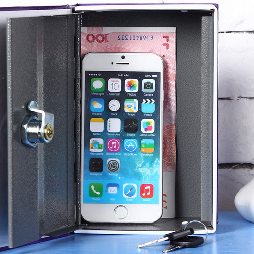 Original factory insurance box savings bank mini home storage box safe book password one-time delivery