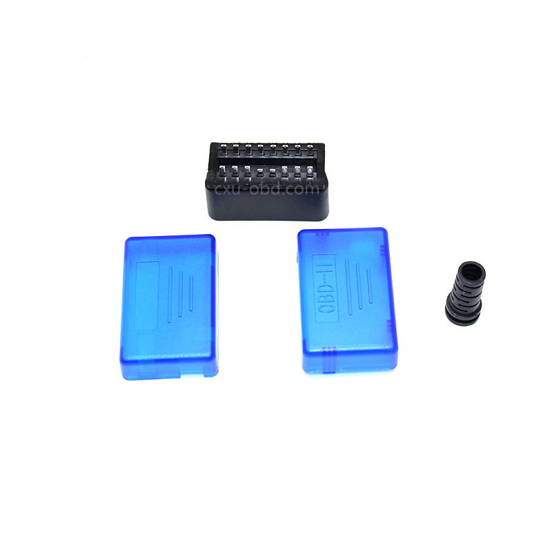 透明蓝暗扣免螺丝方形公头定做