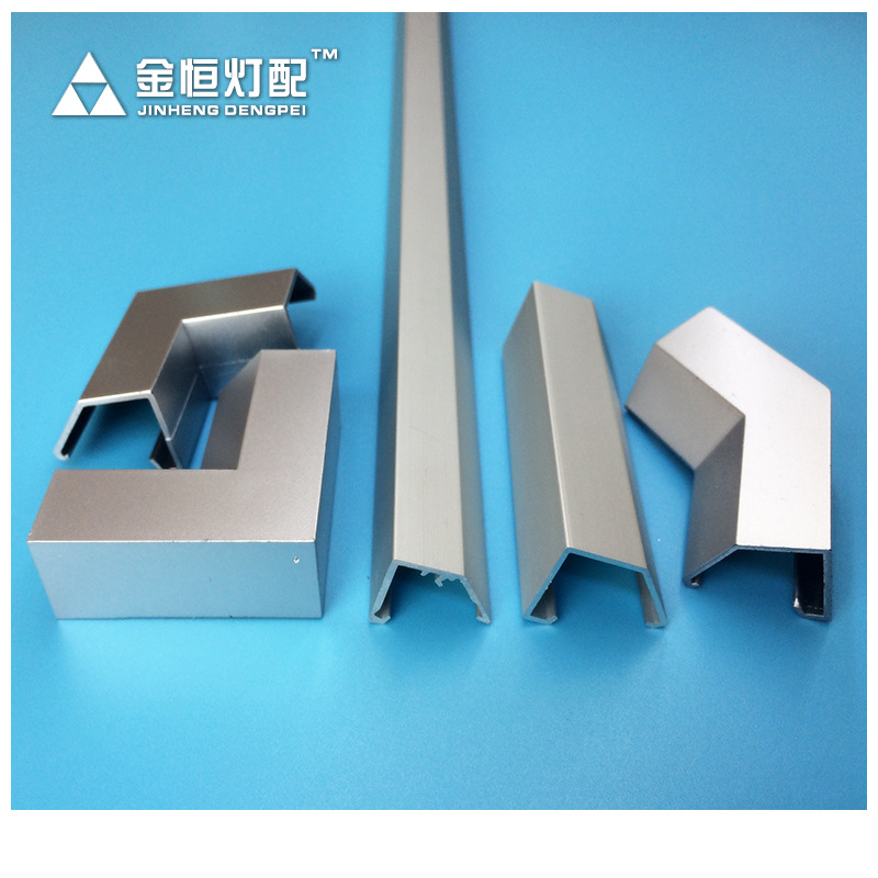 LED硬灯条珠宝柜台灯加厚款V槽带反光膜1914加固铝合金氧化铝材